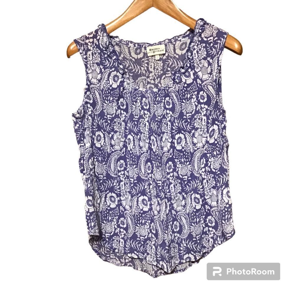 Hester & Orchard Floral‎ Sleeveless Top L